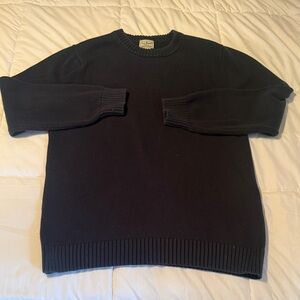 L.L. Bean Men's Dark Navy Crewneck Sweater